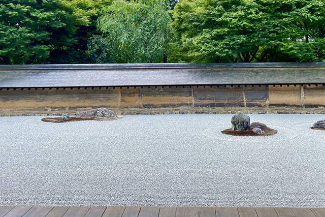 The Rock Garden at Ryoan-ji Temple, Kyoto